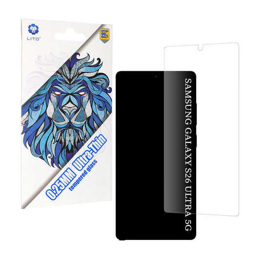 Folie de protectie Ecran  Lito Classic Ultra Thin pentru Samsung Galaxy S26 Ultra, Sticla Securizata, Full Glue, 2.5D