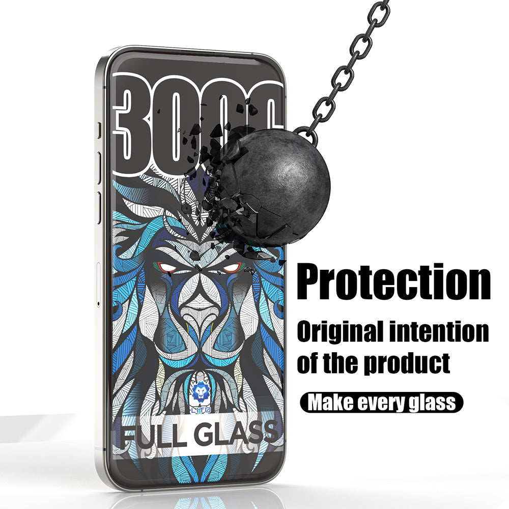 Folie de protectie Ecran Lito D+ Max 300C pentru Apple iPhone 15 Pro Max, Sticla Securizata, Full Glue