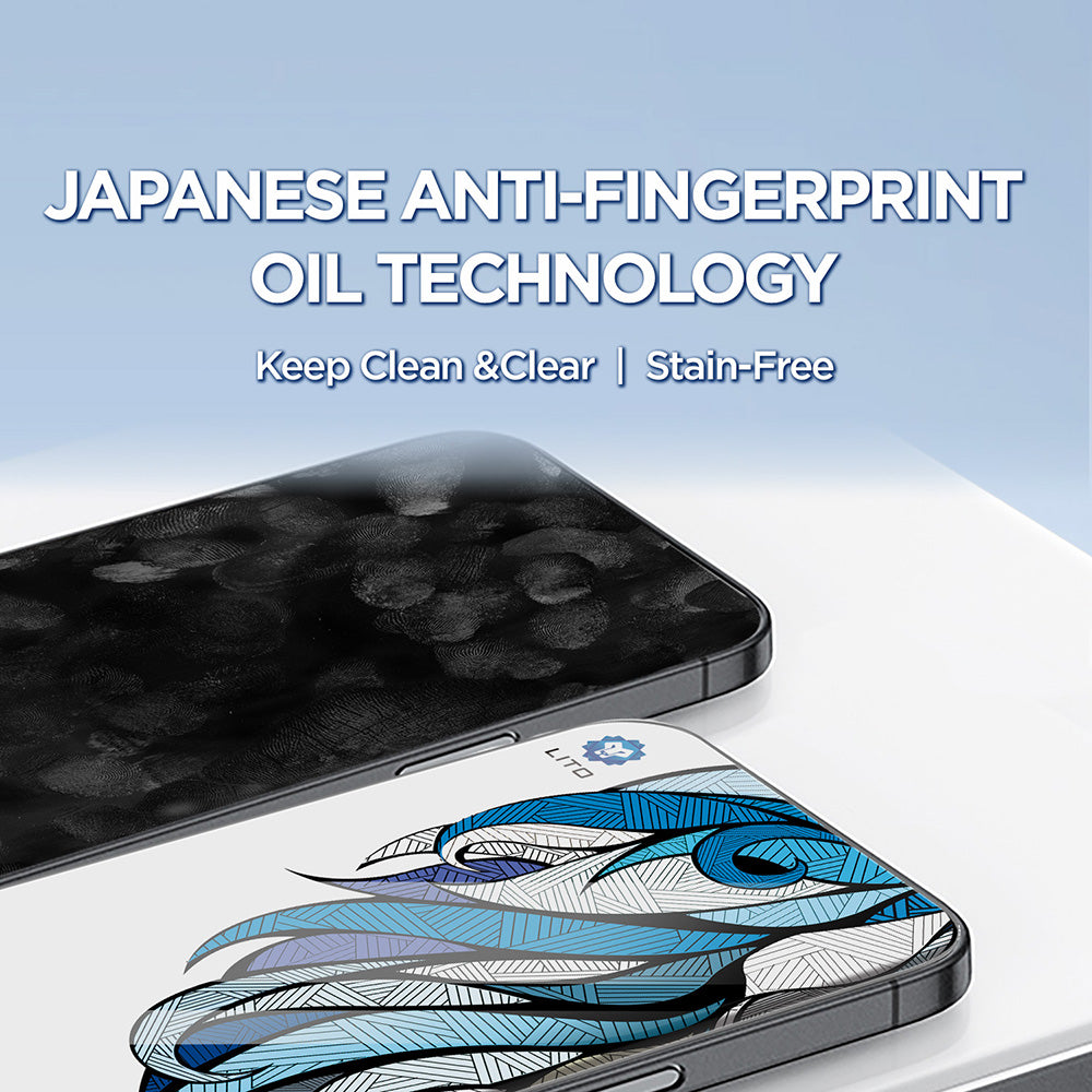 Folie de protectie Ecran Lito D+ Max 4K pentru Apple iPhone 17 Air, Sticla Securizata, Full Glue, Neagra