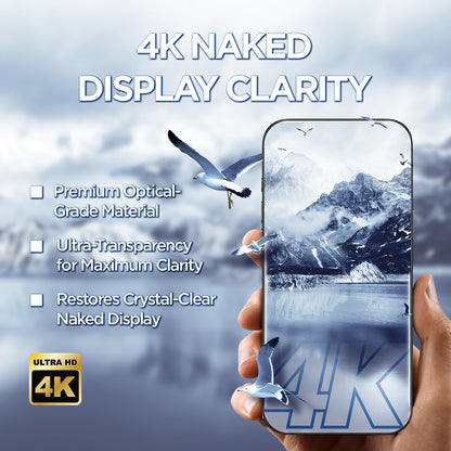 Folie de protectie Ecran Lito D+ Max 4K pentru Apple iPhone 17 Pro Max, Sticla Securizata, Full Glue, Neagra