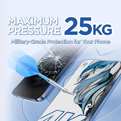 Folie de protectie Ecran Lito D+ Max 4K pentru Apple iPhone 17 Pro Max, Sticla Securizata, Full Glue, Neagra