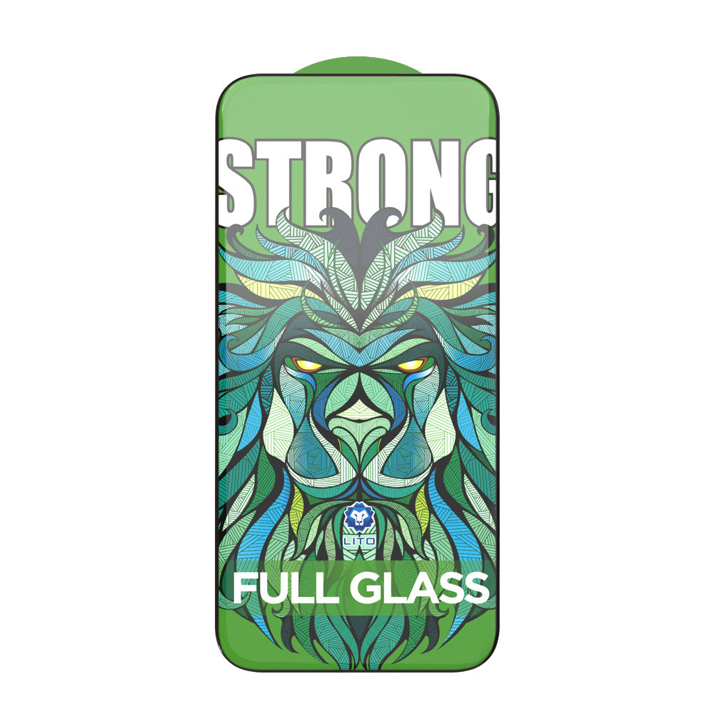 Folie de protectie Ecran Exterior Lito D+ Max Strong pentru Apple iPhone Duo, Sticla Securizata, Full Glue, Neagra