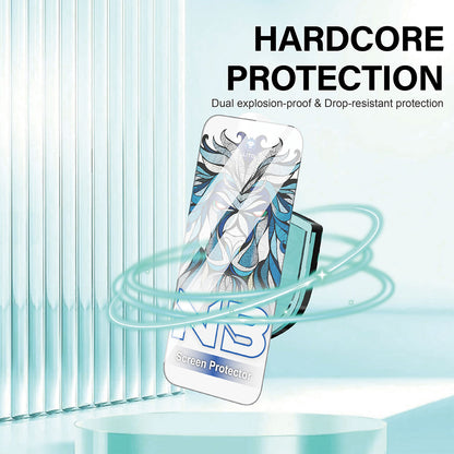 Folie de protectie Ecran Lito NB pentru Apple iPhone 17 Air, Sticla Securizata, Full Glue, Neagra