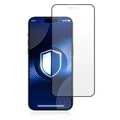 Folie de protectie Ecran Matte 3MK HardGlass Max pentru Apple iPhone 17 Pro, Sticla Securizata, Full Glue, Neagra