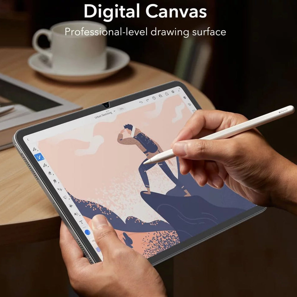 Folie de protectie Ecran Matte ESR Paper Feel pentru Apple iPad (2025) / (2022), Plastic, Set 2 bucati