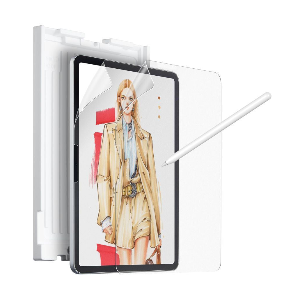 Folie de protectie Ecran Matte ESR Paper Feel pentru Apple iPad Air 13 (2025) / Air 13 (2024), Plastic, Full Glue, Set 2 bucati