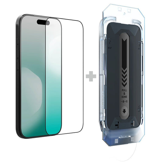 Folie de protectie Ecran Nillkin CP+ Pro with Applicator pentru Apple iPhone 18 Pro Max / 17 Pro Max, Sticla Securizata, Full Glue, Neagra