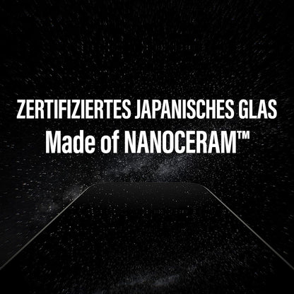 Folie de protectie Ecran PanzerGlass Ultra-Wide Ceramic II EasyAligner pentru Apple iPhone 17 Pro, Sticla Securizata, Full Glue, Neagra