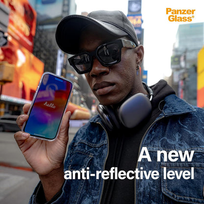 Folie de protectie Ecran PanzerGlass Ultra-Wide Fit EasyAligner pentru Apple iPhone 17 Pro Max, Sticla Securizata, Full Glue, Neagra