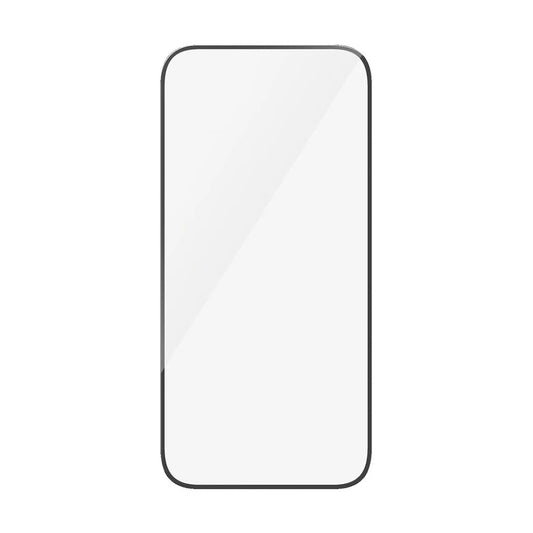 Folie de protectie Ecran PanzerGlass Ultra-Wide Fit pentru Apple iPhone 16 Plus / 15 Plus, Sticla Securizata, Full Glue, Neagra