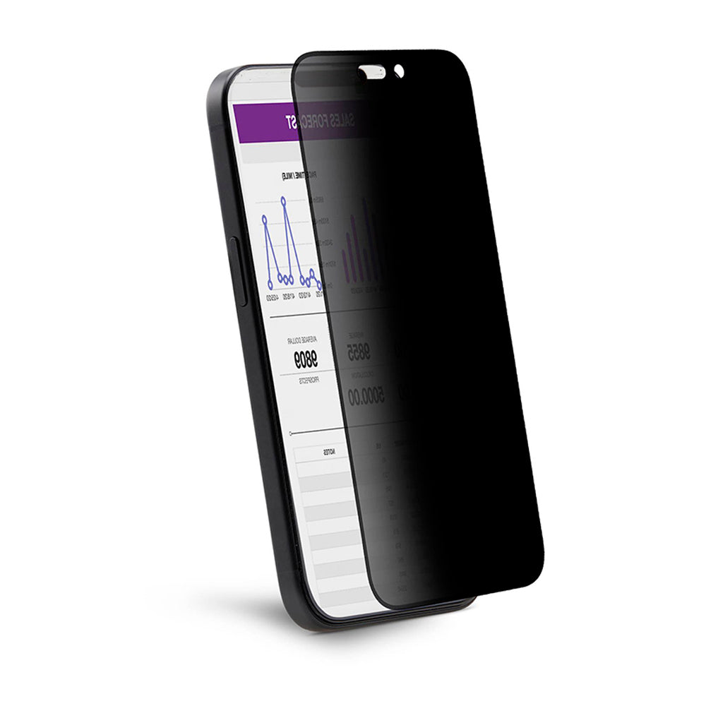 Folie de protectie Ecran Privacy Anank 5X Reinforced 360 pentru Apple iPhone 17 Pro, Sticla Securizata, Full Glue, 2.5D