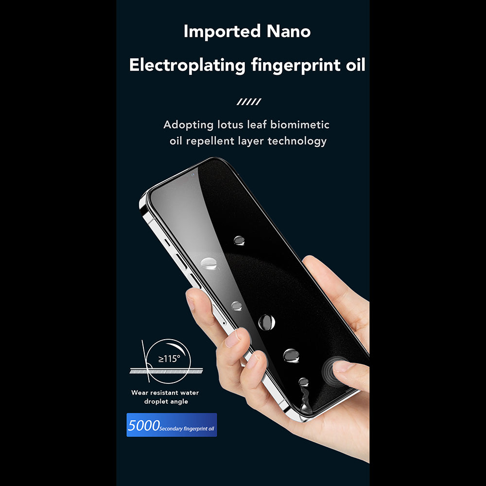 Folie de protectie Ecran Privacy Anank 5X Reinforced 360 pentru Apple iPhone 17 Pro, Sticla Securizata, Full Glue, 2.5D