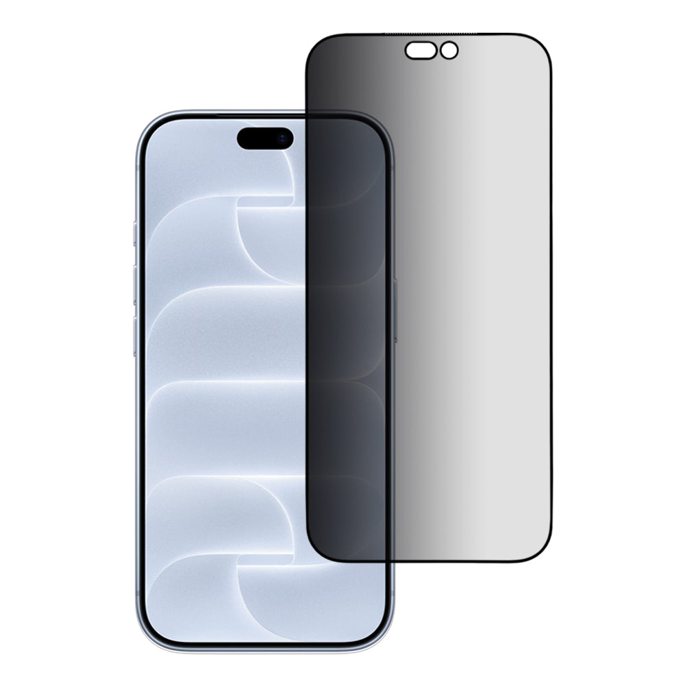 Folie de protectie Ecran Privacy Blueo Anti Peep AR pentru Apple iPhone 18 Pro, Sticla Securizata, Full Glue, 3D