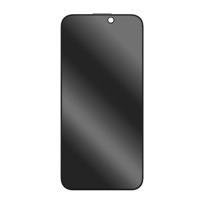 Folie de protectie Ecran Privacy Blueo Anti-Peep pentru Apple iPhone 16 / 15, Sticla Securizata, Full Glue