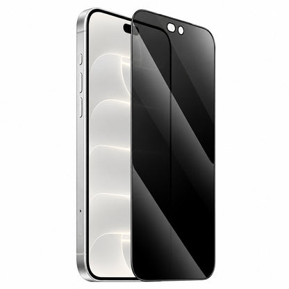 Folie de protectie Ecran Privacy Blueo Anti-Peep pentru Apple iPhone 18 Pro, Sticla Securizata, Full Glue, Set 5 bucati