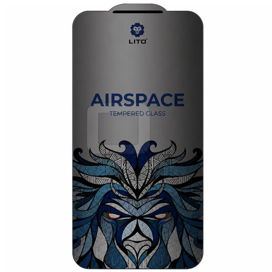 Folie de protectie Ecran Privacy Lito Airspace Border pentru Apple iPhone 18 Pro Max, Sticla Securizata, Full Glue