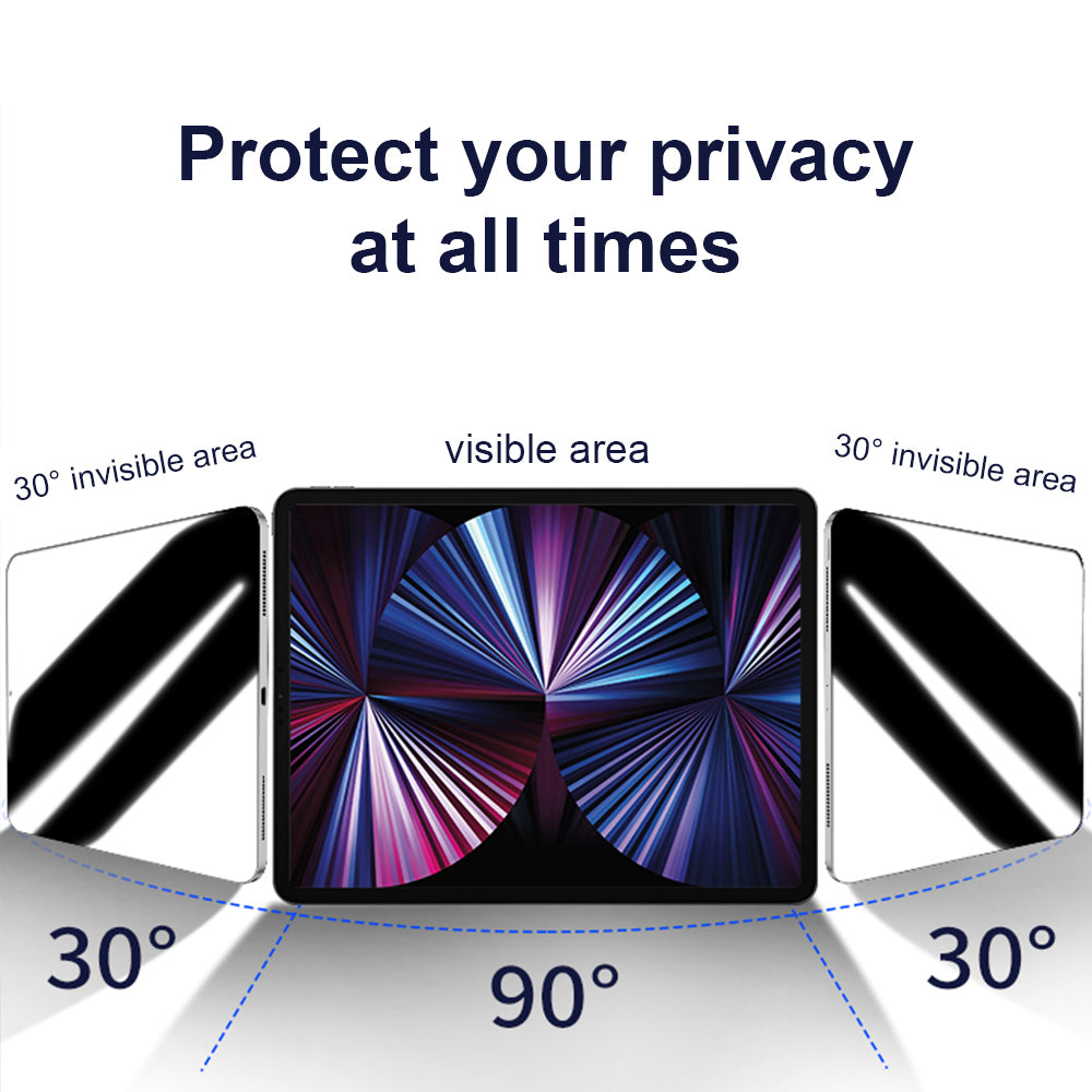 Folie de protectie Ecran Privacy Lito Classic pentru Apple iPad Air 11 (2026) / Air 11 (2025), Sticla Securizata, Full Glue, 2.5D