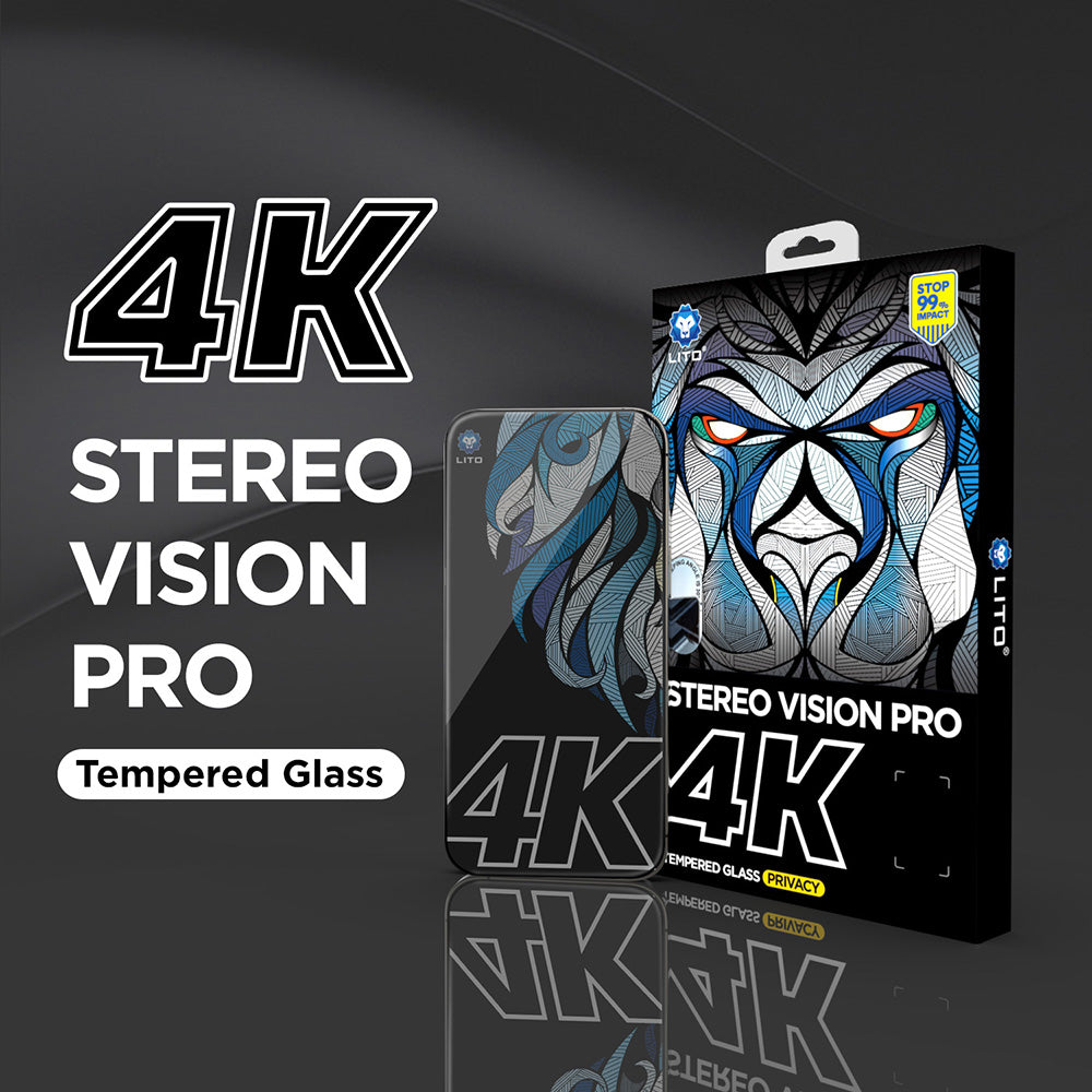 Folie de protectie Ecran Privacy Lito D+ Max 4K pentru Apple iPhone 17 Air, Sticla Securizata, Full Glue