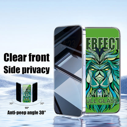 Folie de protectie Ecran Privacy Lito D+ Max Strong pentru Apple iPhone 17 Pro, Sticla Securizata, Full Glue