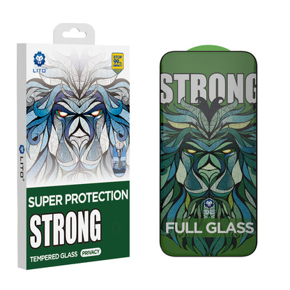 Folie de protectie Ecran Privacy Lito D+ Max Strong pentru Apple iPhone 17 Pro, Sticla Securizata, Full Glue