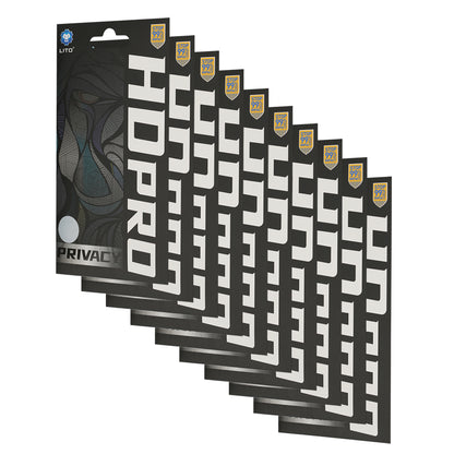 Folie de protectie Ecran Privacy Lito HD Pro pentru Apple iPhone 18 Pro Max, Sticla Securizata, Full Glue, Set 10 bucati