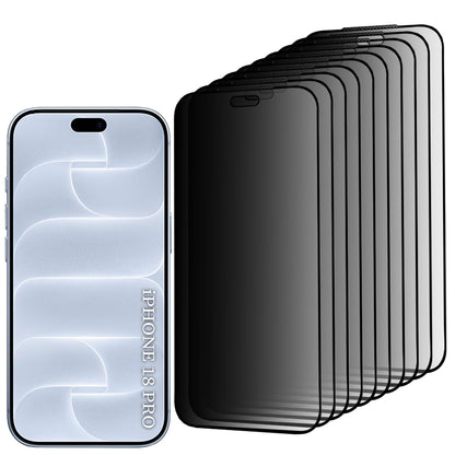 Folie de protectie Ecran Privacy Lito HD Pro pentru Apple iPhone 18 Pro, Sticla Securizata, Full Glue, Set 10 bucati