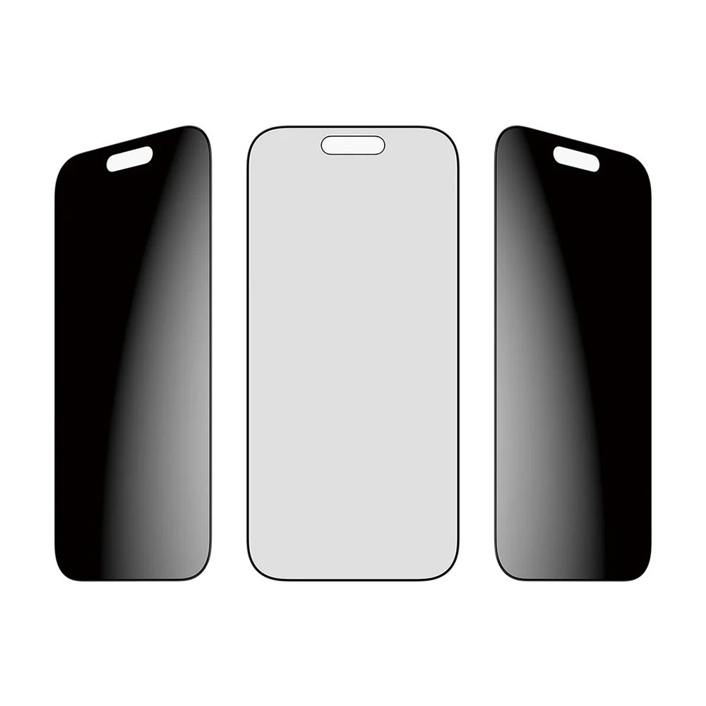 Folie de protectie Ecran Privacy PanzerGlass Ultra-Wide Fit 2-Way EasyAligner pentru Apple iPhone 17 / 16 Pro, Sticla Securizata, Full Glue
