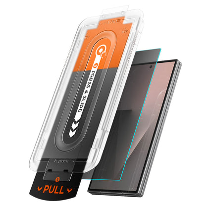 Folie de protectie Ecran Exterior Privacy Spigen GlastR EZ FIT Pro pentru Samsung Galaxy Z Fold8 Ultra F976 , Sticla Securizata, Full Glue, Set 2 bucati