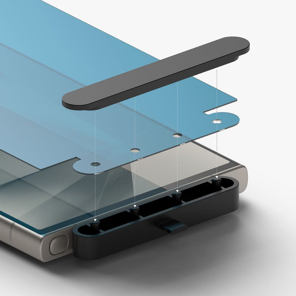 Folie de protectie Ecran Ringke Dual Easy pentru Samsung Galaxy S24 Ultra S928, Plastic, Set 2 bucati