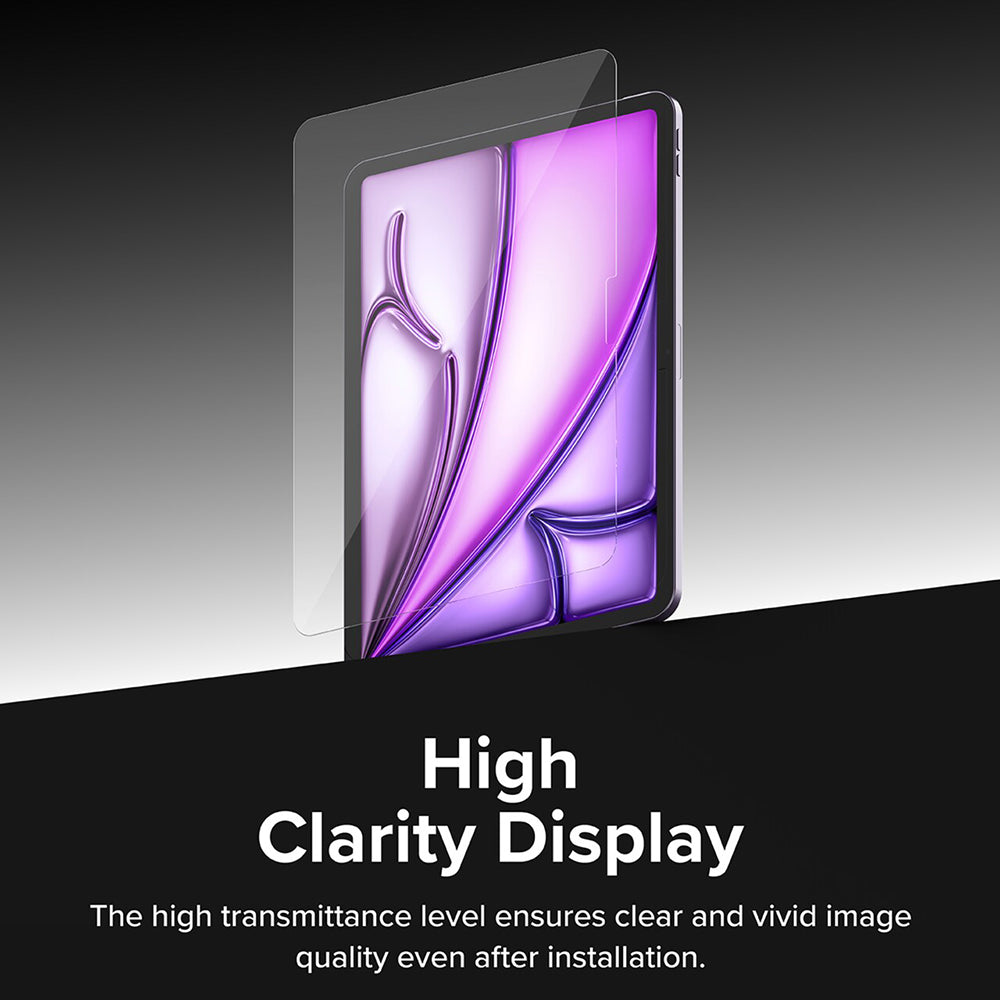 Folie de protectie Ecran Ringke Easy Slide pentru Apple iPad Air 11 (2026) / Air 11 (2025), Sticla Securizata, Full Glue