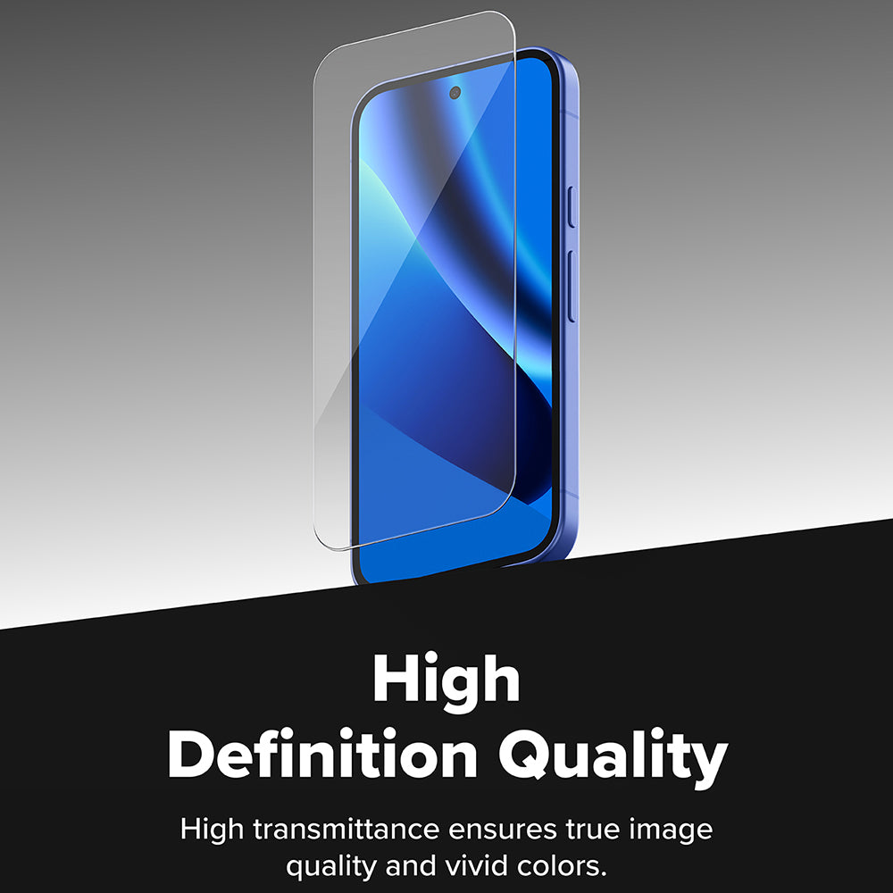 Folie de protectie Ecran Ringke pentru Google Pixel 10a, Sticla Securizata, Full Glue