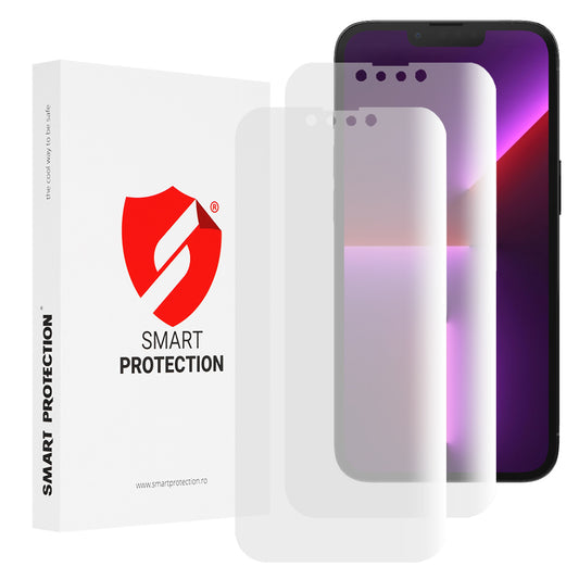 Folie de protectie Ecran Smart Protection Premium Classic pentru Apple iPhone 13 Pro, Plastic, Set 2 bucati