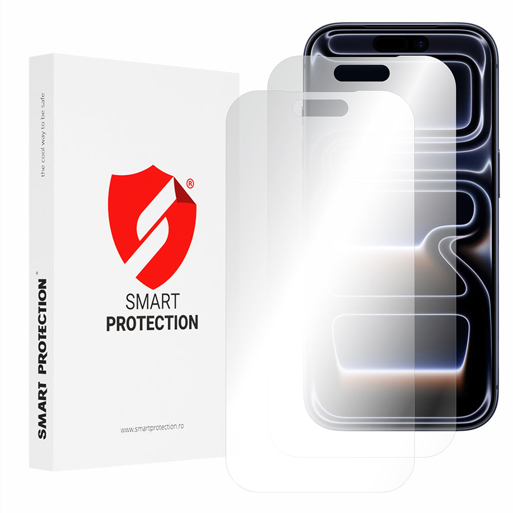 Folie de protectie Ecran Smart Protection Premium Classic pentru Apple iPhone 17 Pro, Plastic, Set 2 bucati