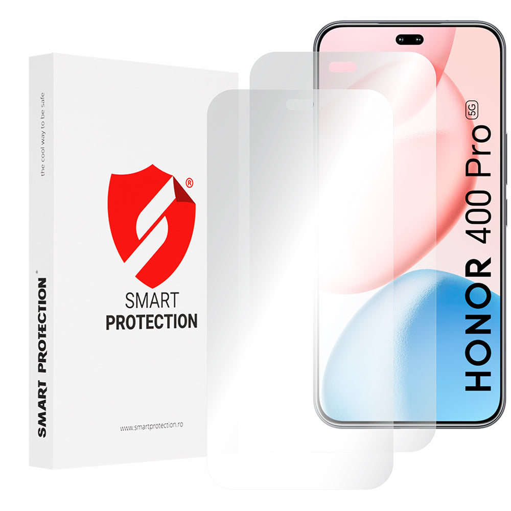 Folie de protectie Ecran Smart Protection Premium Classic pentru Honor 400 Pro, Plastic, Set 2 bucati