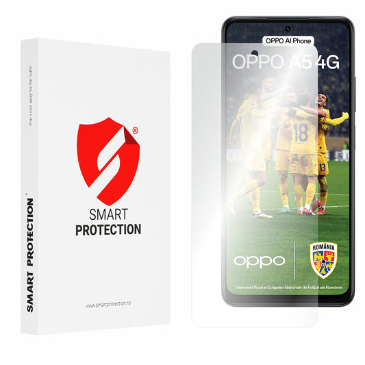 Folie de protectie Ecran Smart Protection Premium Classic pentru Oppo A5 4G, Plastic, Set 2 bucati