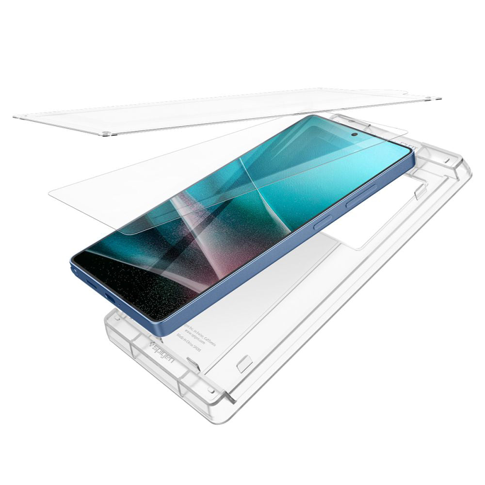Folie de protectie Ecran Spigen Elite Shield EZ FIT HD pentru Samsung Galaxy S25 Ultra S938, Plastic AFL09083