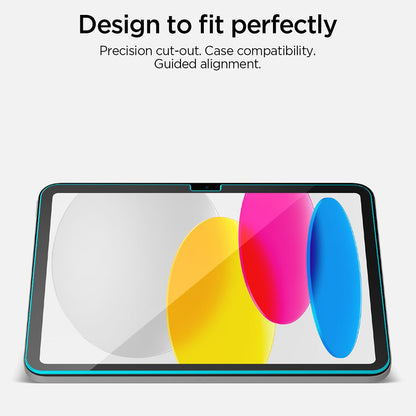 Folie de protectie Ecran Spigen GlastR Align Master T pentru Apple iPad (2025) / (2022), Sticla Securizata, Full Glue AGL11698