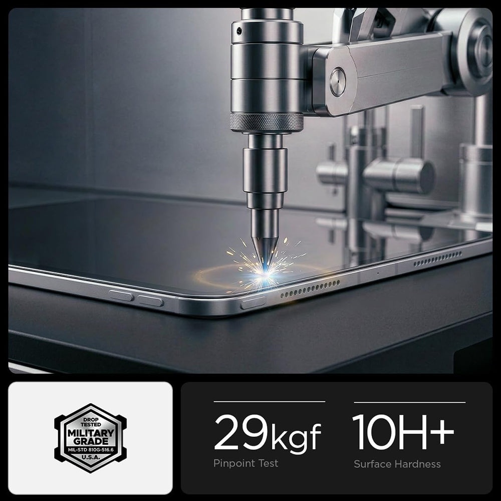 Folie de protectie Ecran Spigen GlastR Align Master T pentru Apple iPad Pro 11 (2025) / Pro 11 (2024), Sticla Securizata, Full Glue AGL11699
