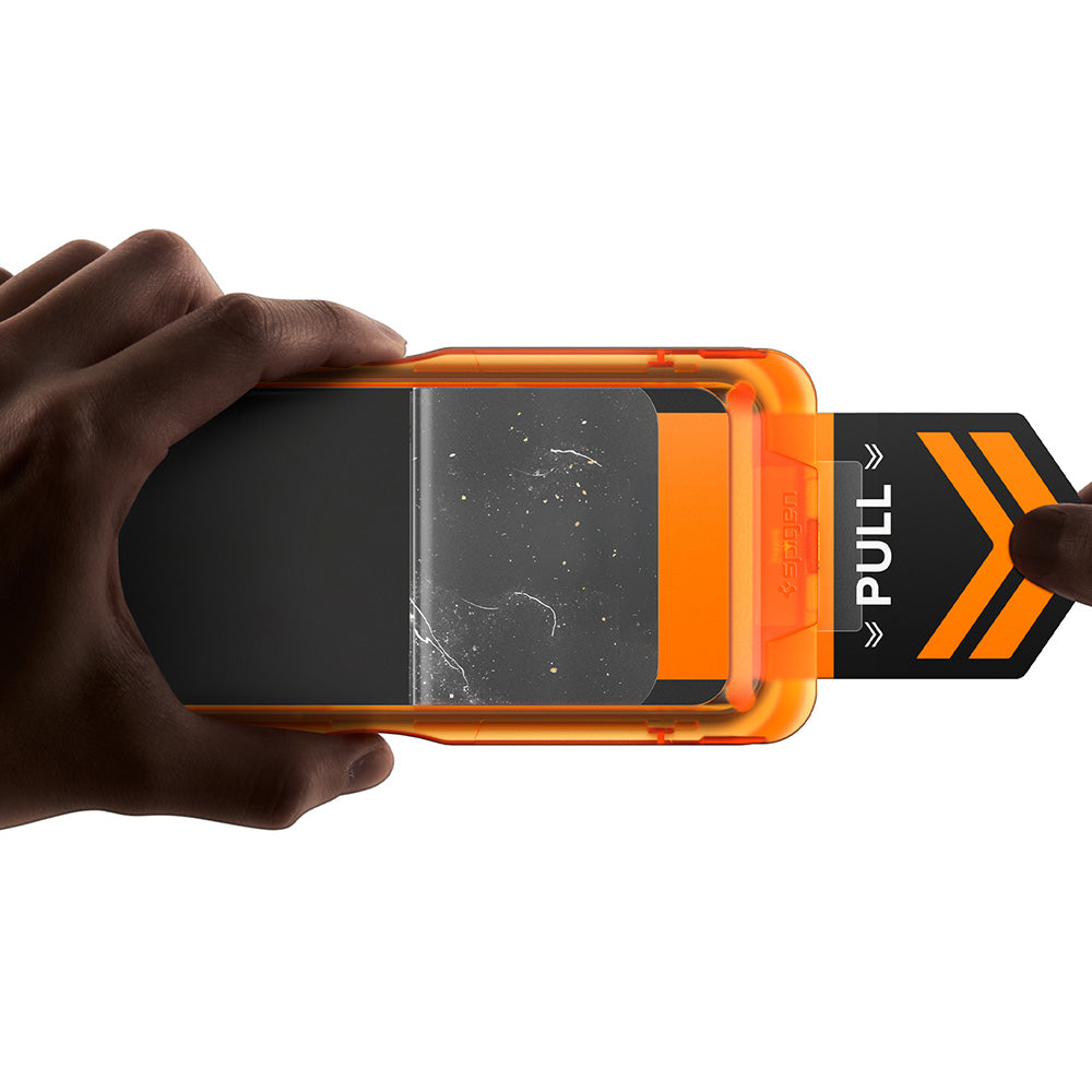 Folie de protectie Ecran Spigen GlastR AlignMaster S pentru Apple iPhone 18 Pro Max / 17 Pro Max, Sticla Securizata, Full Glue, Set 2 bucati AGL10101