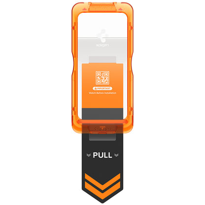 Folie de protectie Ecran Spigen GlastR AlignMaster S pentru Apple iPhone 18 Pro Max / 17 Pro Max, Sticla Securizata, Full Glue, Set 2 bucati AGL10101