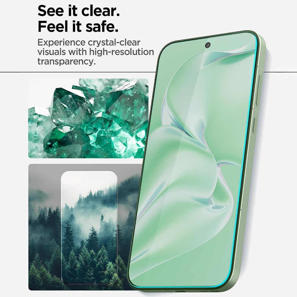 Folie de protectie Ecran Spigen GlastR AlignMaster S pentru OnePlus 15R, Sticla Securizata, Full Glue, Set 2 bucati AGL11398