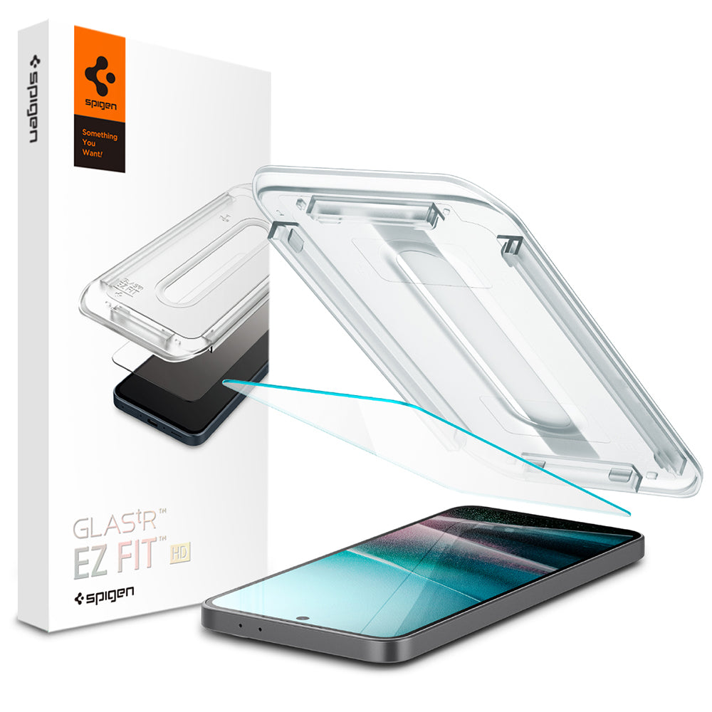 Folie de protectie Ecran Spigen GlastR EZ FIT HD pentru Samsung Galaxy A37 5G / A36 A366, Sticla Securizata, Full Glue, Set 2 bucati AGL11365