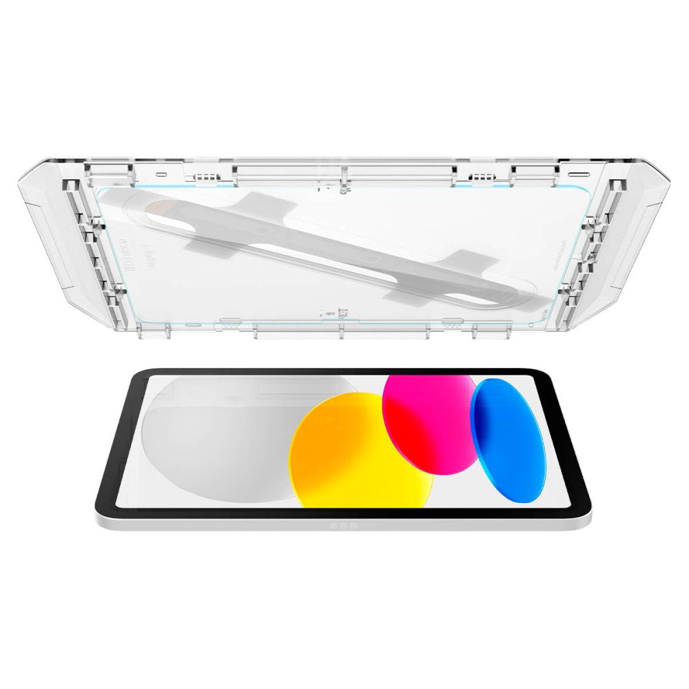 Folie de protectie Ecran Spigen GlastR EZ FIT pentru Apple iPad (2025) / (2022), Sticla Securizata, Full Glue AGL05554