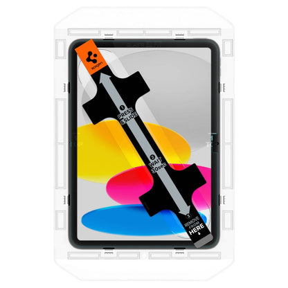Folie de protectie Ecran Spigen GlastR EZ FIT pentru Apple iPad (2025) / (2022), Sticla Securizata, Full Glue AGL05554