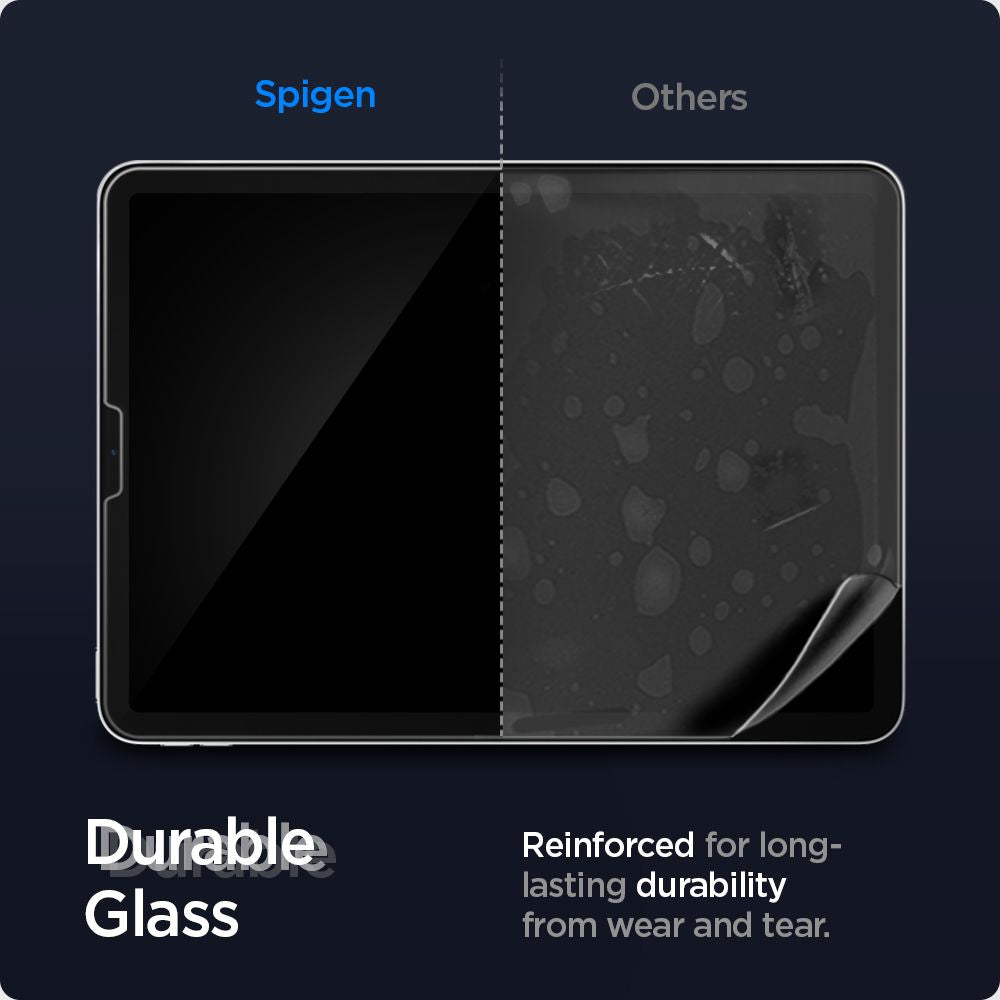 Folie de protectie Ecran Spigen GlastR EZ FIT pentru Apple iPad Air (2022) / Pro 11 (2021) / Air (2020), Sticla Securizata, Full Glue AGL02065