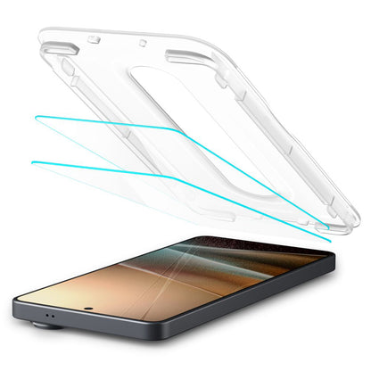 Folie de protectie Ecran Spigen GlastR EZ FIT Pro HD Anti-Reflection pentru Samsung Galaxy S26 Ultra S948, Sticla Securizata, Full Glue, Set 2 bucati