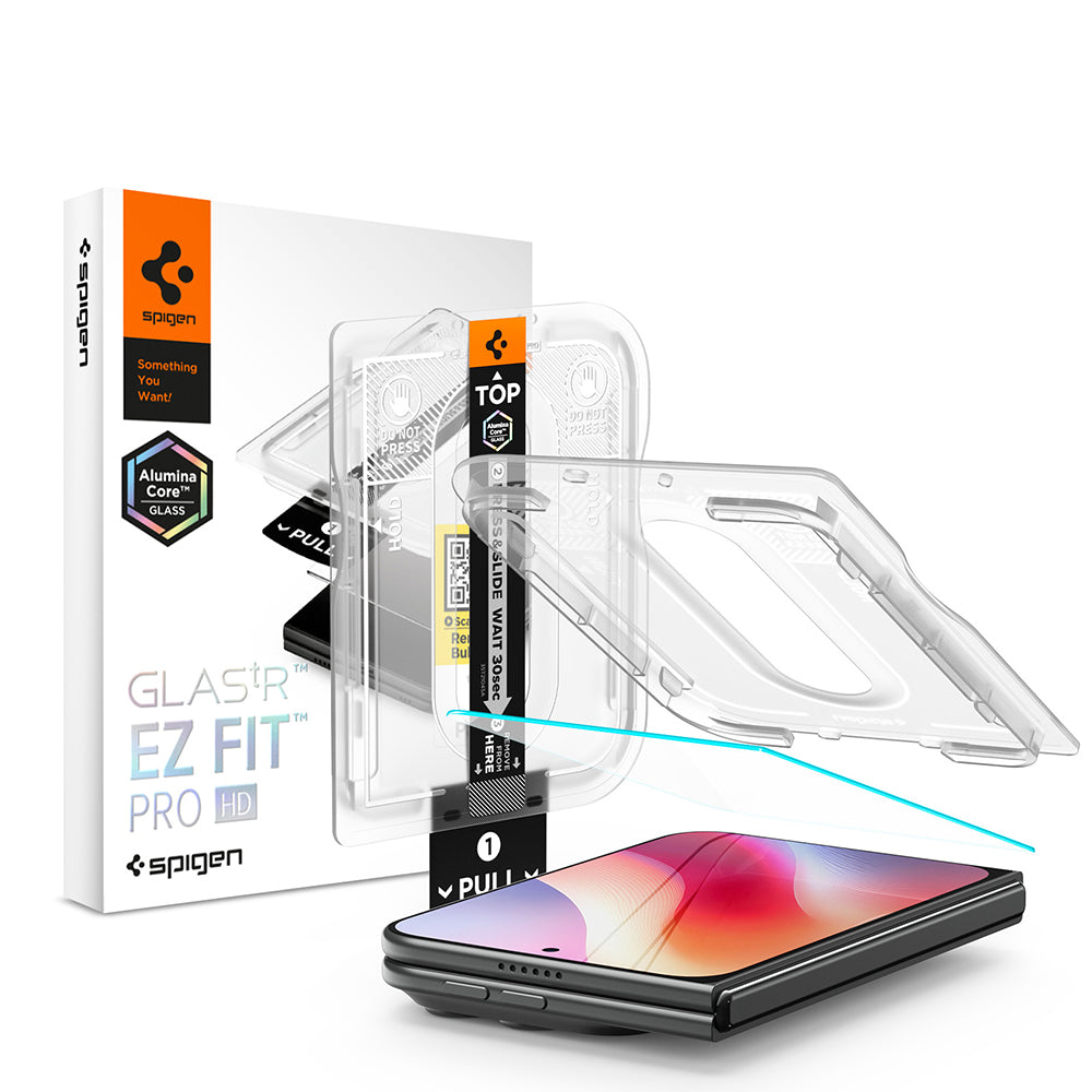 Folie de protectie Ecran Spigen GlastR EZ FIT Pro HD pentru Apple iPhone Duo, Sticla Securizata, Full Glue AGL12014
