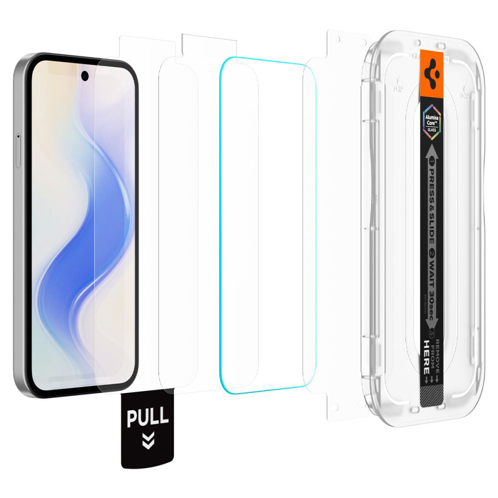 Folie de protectie Ecran Spigen GlastR EZ FIT Pro HD pentru Google Pixel 10a, Sticla Securizata, Full Glue, Set 2 bucati AGL11364