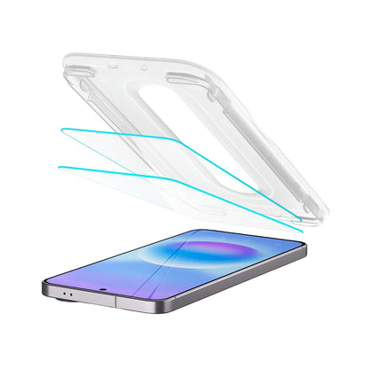 Folie de protectie Ecran Spigen GlastR EZ FIT Pro HD pentru Samsung Galaxy A57 5G, Sticla Securizata, Full Glue, Set 2 bucati AGL11397
