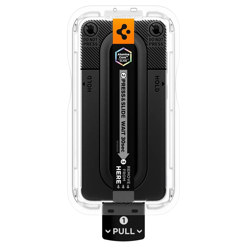 Folie de protectie Ecran Spigen GlastR EZ FIT Pro HD pentru Samsung Galaxy S26 FE S741, Sticla Securizata, Full Glue, Set 2 bucati AGL11811